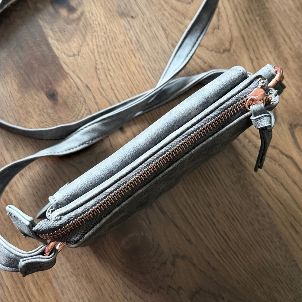 Crossbody Women's Grey Small Purse